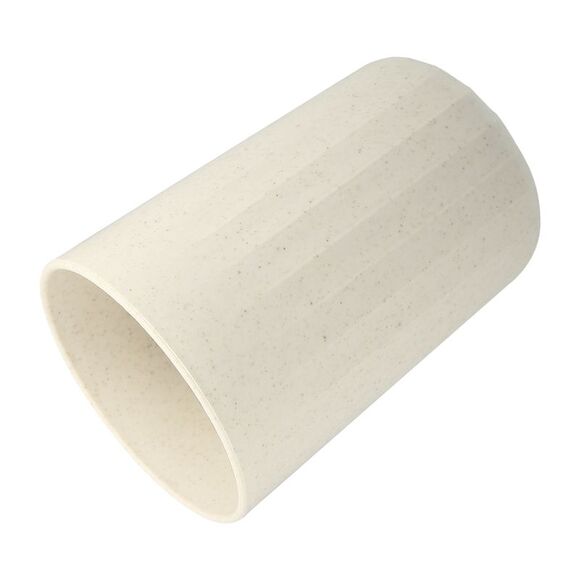 Bathroom Smooth Lines Wheat Straw Toothpaste Tumbler Beige 4.09''x2.80'' - Picture 5 of 6